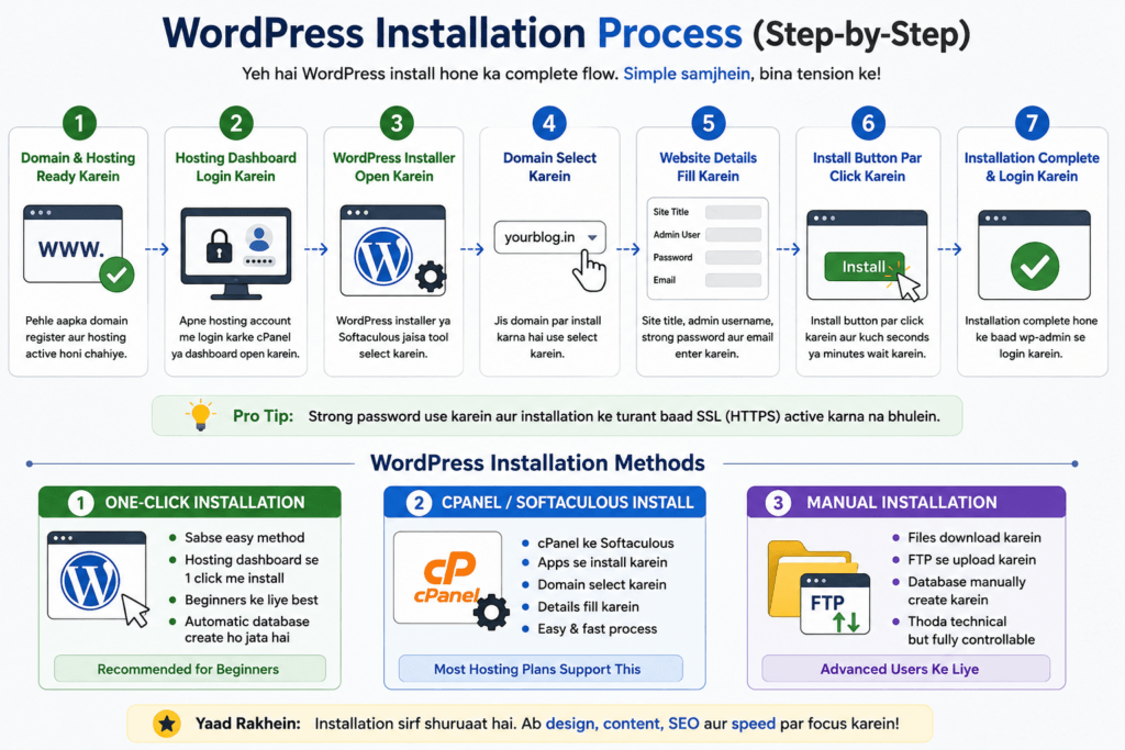 WordPress Kaise Install Kare